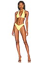view 4 of 5 Lulu Bikini Bottom in Yellow Crochet