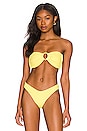 view 1 of 5 TOP BIKINI TORI in Yellow Crochet