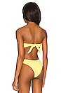 view 3 of 5 TOP BIKINI TORI in Yellow Crochet