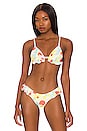 view 1 of 4 Ruffle Triangle Bikini Top in Helena Floral