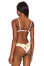 view 3 of 4 Ruffle Triangle Bikini Top in Helena Floral