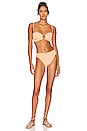 view 5 of 5 Tori Bandeau Bikini Top in Neon Stripe
