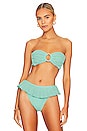 view 1 of 4 Tori Bandeau Bikini Top in Turquoise