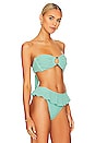 view 2 of 4 Tori Bandeau Bikini Top in Turquoise