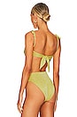 view 3 of 5 Tori Ties Bandeau Bikini Top in Limon Sparkle