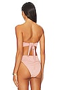 view 4 of 6 Tori Ties Bikini Top in Prima Pink Sparkle