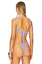 view 4 of 6 Tori Ties Bandeau Bikini Top in Lavender Crochet