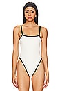 view 2 of 6 X Olivia Culpo Jacelyn One Piece in Cream Terry Rib