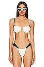 view 1 of 4 X Olivia Culpo Petal Bikini Top in Cream Terry Rib