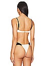 view 3 of 4 X Olivia Culpo Petal Bikini Top in Cream Terry Rib