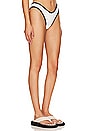 view 2 of 5 X Olivia Culpo Binded Lulu Bikini Bottom in Cream Terry Rib