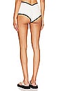 view 3 of 5 X Olivia Culpo Binded Polly Bikini Bottom in Cream Terry Rib