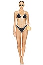 view 4 of 4 X Olivia Culpo Emma Bikini Top in Black Terry Rib