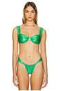 view 1 of 4 Bella Bikini Top in Emerald Shimmer