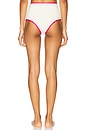 view 3 of 4 Polly Bikini Bottom in Cream & Raspberry