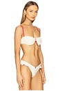 view 2 of 4 ТОП БИКИНИ PETAL in Cream & Raspberry