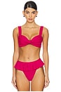 view 1 of 4 Hayden Bikini Top in Raspberry
