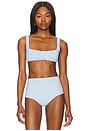 view 1 of 5 Zoe Bikini Top in Peri Micro Gingham
