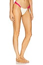 view 2 of 4 Sandra Bikini Bottom in Cream & Raspberry