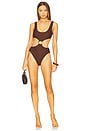 view 1 of 3 x REVOLVE Ky One Piece Swimsuit in Chocolate