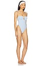view 2 of 4 Petal One Piece in Peri Micro Gingham