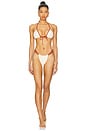 view 4 of 4 Sandra Bikini Bottom in Oat Terracotta