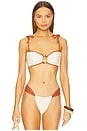 view 1 of 5 Tori Ties Bikini Top in Oat Terracotta