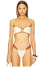 view 2 of 5 Tori Ties Bikini Top in Oat Terracotta