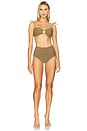 view 4 of 4 Ac High Rise Bikini Bottom in Khaki