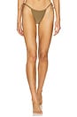 view 1 of 4 Brasil Scrunch Bikini Bottom in Khaki