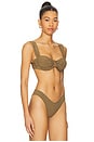 view 2 of 4 Bella Bikini Top in Khaki