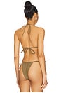 view 3 of 4 Emma Loop Bikini Top in Khaki