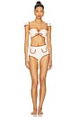 view 4 of 4 Cabana Bows Bikini Top in Oat Terracotta