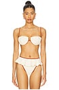 view 1 of 4 Petal Bikini Top in Oat Terracotta