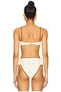 view 3 of 4 Petal Bikini Top in Oat Terracotta