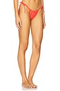 view 2 of 4 Brasil Scrunch Bikini Bottom in Cherry