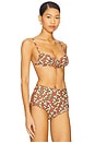 view 2 of 5 Rosa Devin Bikini Top in Sienna Floral