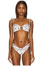 view 1 of 5 Tori Ties Bandeau Bikini Top in Ivy Bandana