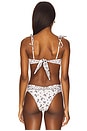 view 4 of 5 Tori Ties Bandeau Bikini Top in Ivy Bandana