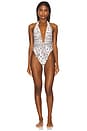 view 1 of 3 Tropez Tie-Up One Piece in Ivy Bandana