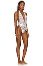 view 2 of 3 Tropez Tie-Up One Piece in Ivy Bandana
