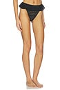 view 2 of 4 BRAGUITA DE BIKINI DE TALLE ALTO TAMARINDO RUFFLE in Black Daisy Lace