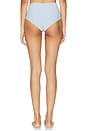 view 3 of 5 High Rise Bikini Bottom in Blue Stripe
