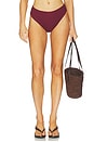 view 1 of 4 Paula Bikini Bottom in Maroon Crochet