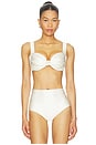 view 1 of 4 X Elsa Hosk Hayden Bikini Top in Cream Silkie