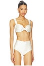 view 2 of 4 X Elsa Hosk Hayden Bikini Top in Cream Silkie