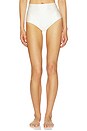 view 1 of 5 x Elsa Hosk High Rise Bikini Bottom in Cream Silkie