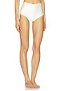 view 2 of 5 x Elsa Hosk High Rise Bikini Bottom in Cream Silkie