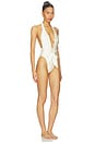 view 2 of 3 x Elsa Hosk Tropez Tie-Up One Piece in Cream Silkie