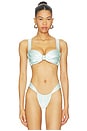 view 1 of 4 x Elsa Hosk Hayden Bikini Top in Seafoam Silkie